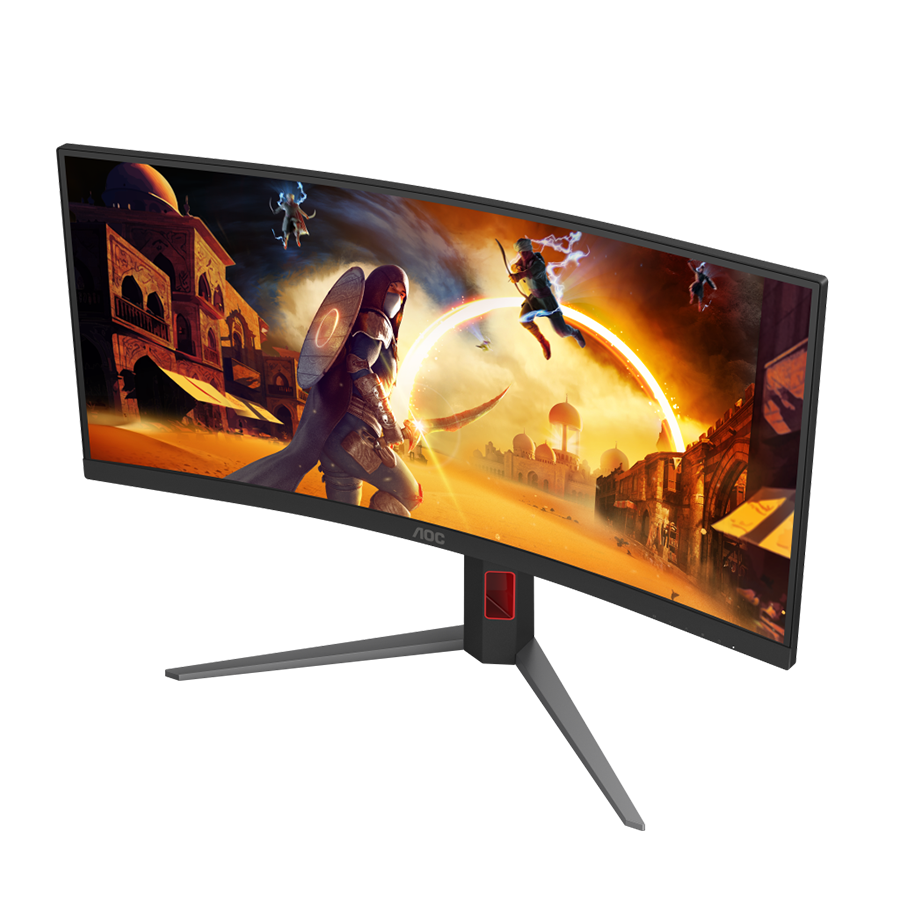 MONITOR AOC CU34G4Z 34" Curved Fast VA, WQHD 3440x1440, 240Hz, 1500R, 1ms, DisplayHDR 400, Adaptive Sync, 2x HDMI 2.1, 1x DP 1.4, USB hub, Ergonomic