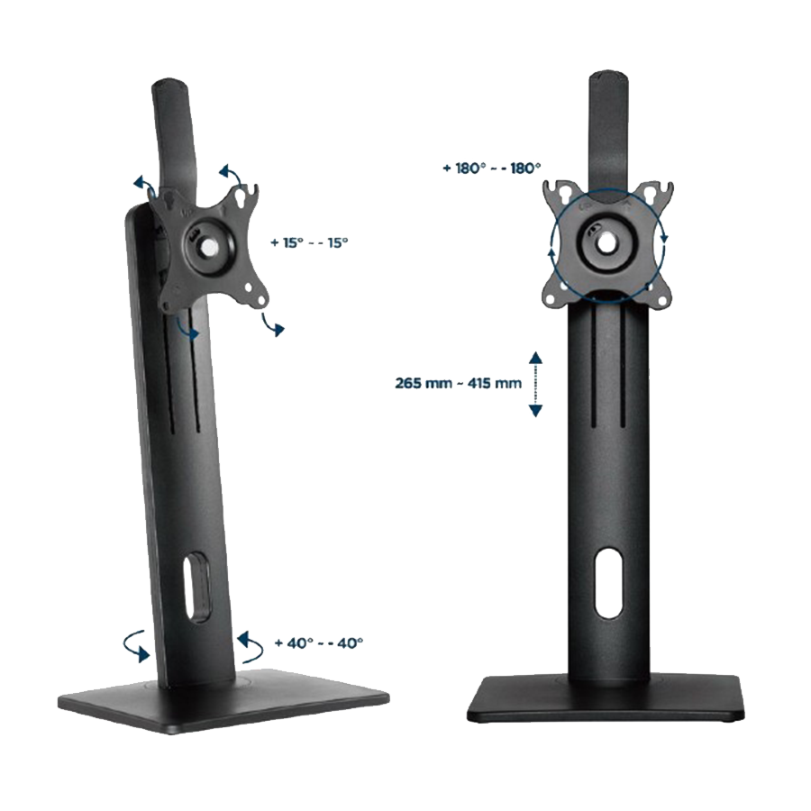 POSTOLJE NOSAČ ZA MONITOR GEMBIRD, MS-D1ST-01, Full-motion touchscreen desk stand