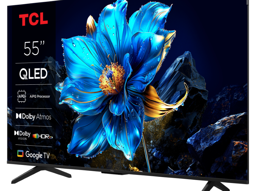 TCL 55"P8K 4K QLED TV 144HzGoogle TV; Motion Clarity Pro;Game Master; Onkyo 2.1; ( 55P8K )