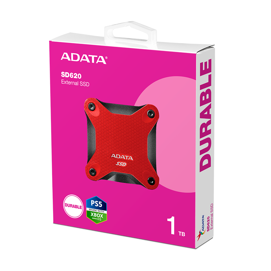 SSD EXT ADATA SD620-1TCRD 1TB SD620 USB-A 3.2 Gen 2 Crveni 550/480 Mbps SD620-1TCRD