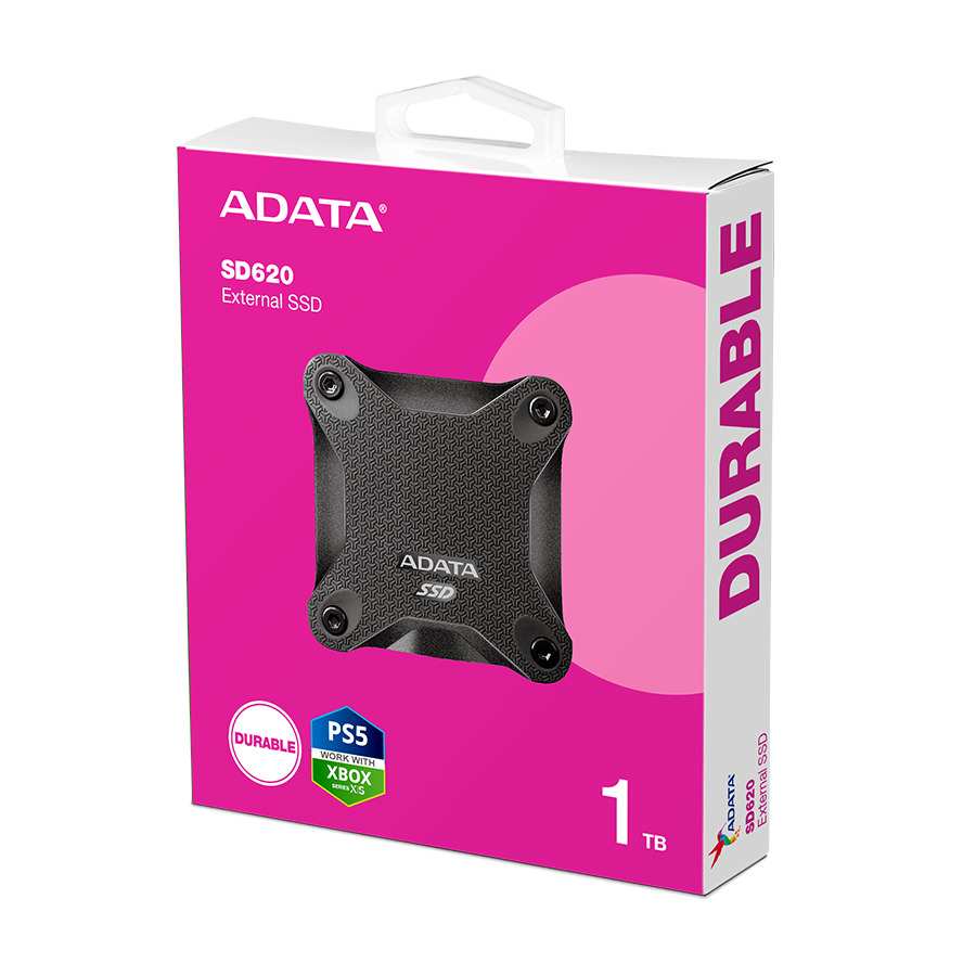 SSD EXT ADATA SD620-1TCBK 1TB USB-A 3.2 Gen 2 Crni 550/480 Mbps