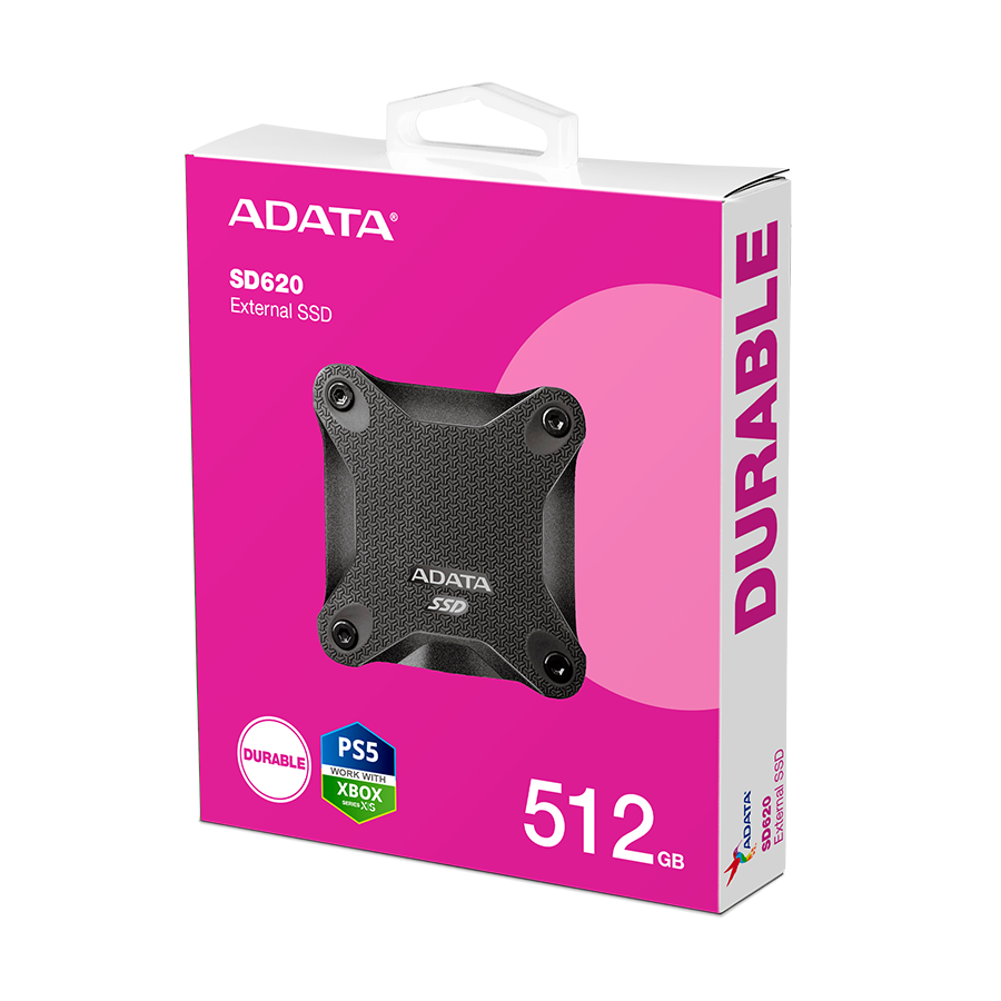 SSD EXT ADATA SD620-512GCBK 512GB SD620 USB-A 3.2 Gen 2 Crni 550/480 Mbps SD620-512GCBK