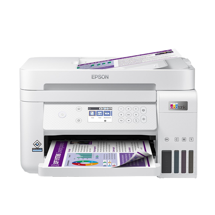 Printer EPSON EcoTank L6276 print/scan/copy/fax Rez.4.800 x 1.200 dpi. 33str/min Monokrom.20str/min Colour. ADF.Duplex.USB, LAN.WiFi. tinte br.101