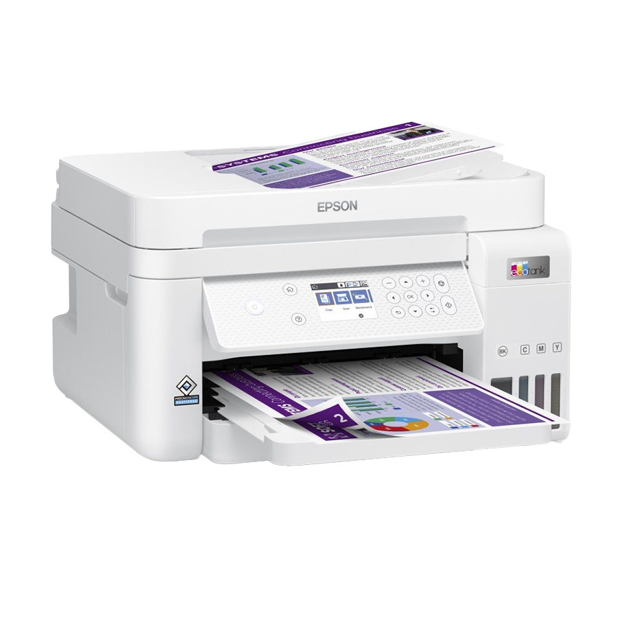 Printer EPSON EcoTank L6276 print/scan/copy/fax Rez.4.800 x 1.200 dpi. 33str/min Monokrom.20str/min Colour. ADF.Duplex.USB, LAN.WiFi. tinte br.101