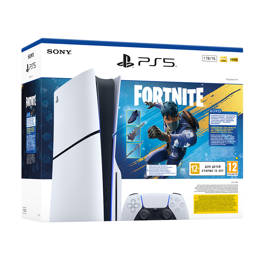 PlayStation 5 Slim E chassis + Fortnite Flowering Chaos VCH 1000049837 (disk ver.1TB)