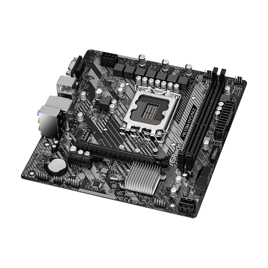 ASROCK MB H610M-HVS/M.2 R2.0 Intel H610 2xDDR4 VGA HDMI M.2 SATA3 6xUSB microATX