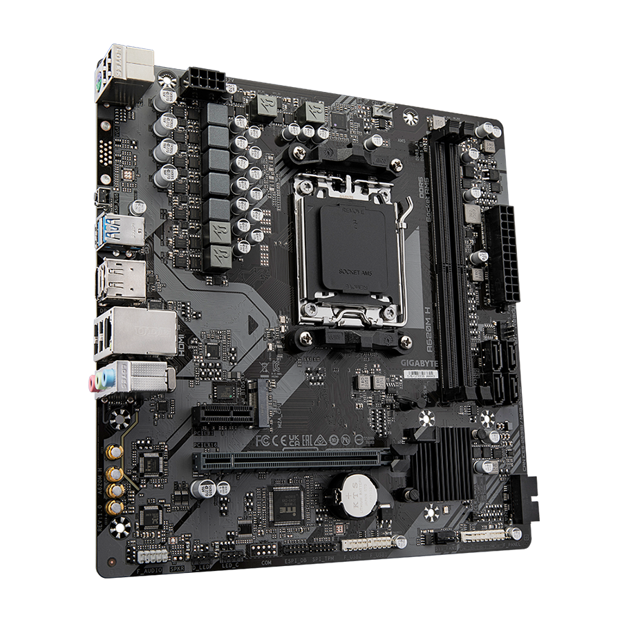 GIGABYTE MB A620M H 1.0 AMD A620;AM5;2xDDR5;M.2 RAID;HDMI,DP,mATX