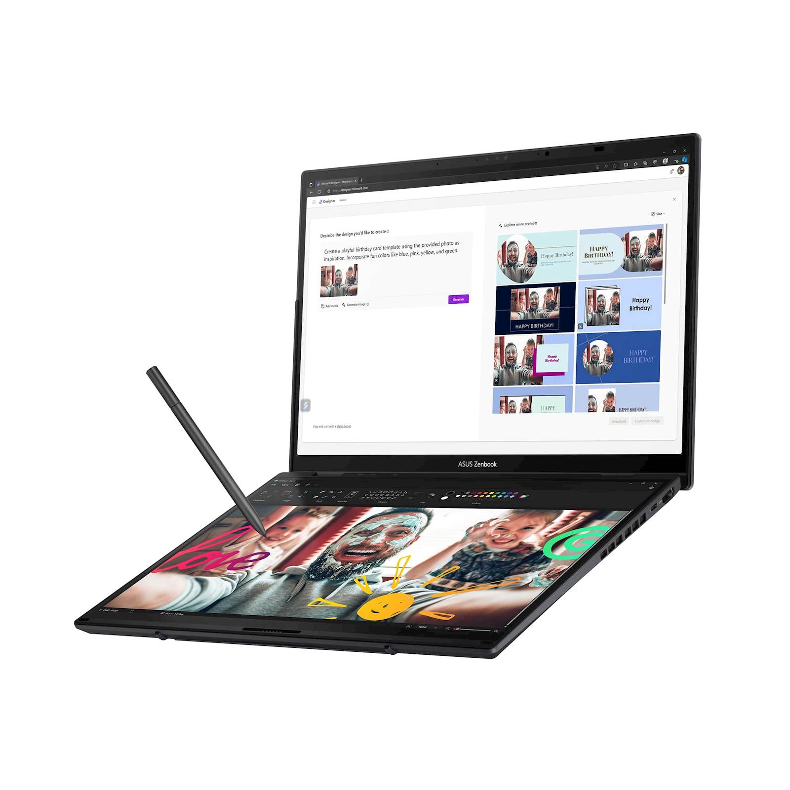 Laptop ASUS Zenbook Duo14 UX8406CA-PZ042X 14"3K OLED TOUCH 120Hz U9-285H 16C/16T 32GB DDR