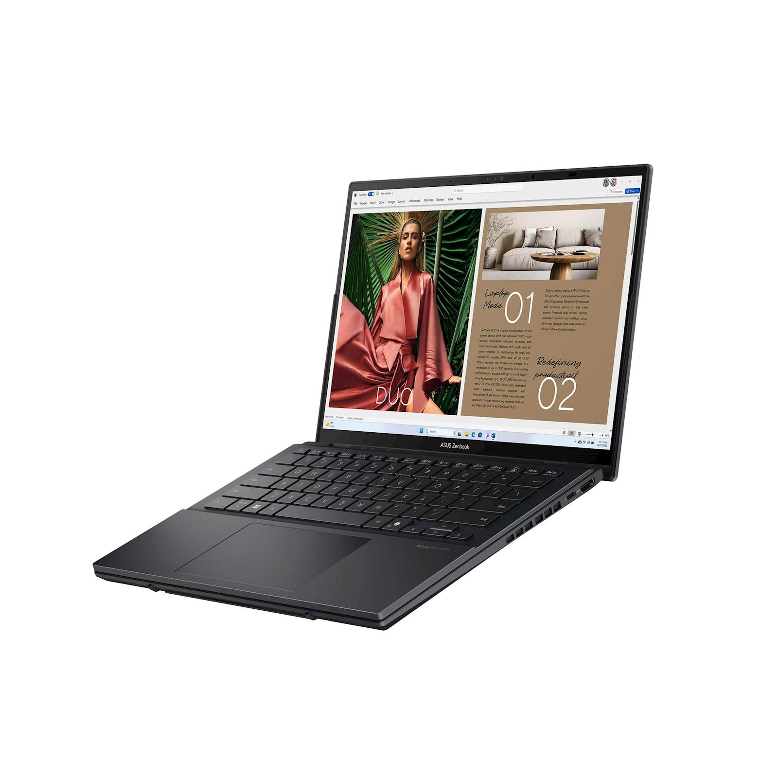 Laptop ASUS Zenbook Duo14 UX8406CA-PZ042X 14"3K OLED TOUCH 120Hz U9-285H 16C/16T 32GB DDR