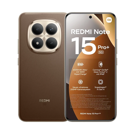 Picture of Mobitel Xiaomi Redmi Note 15 Pro+ 8GB 256GB Mocha Brown