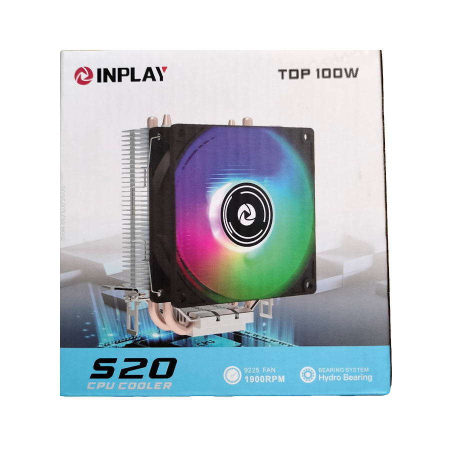 CPU hladnjak INPLAY CPU Cooler S20, LGA 115x, 1200, 17xx, 1366, AMD AM3, AM4, AM5