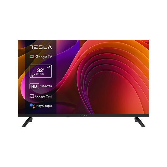 Picture of TESLA TV 32" 32E655BHS HD Google Powered by Google TV 2x10W Box Speakers