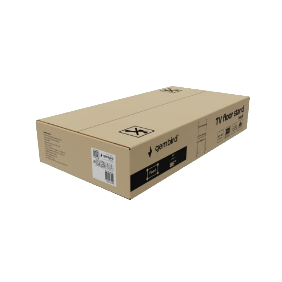 Nosač za TV na stalku sa točkovima GEMBIRD TVS-86F-02, 55" - 86", black