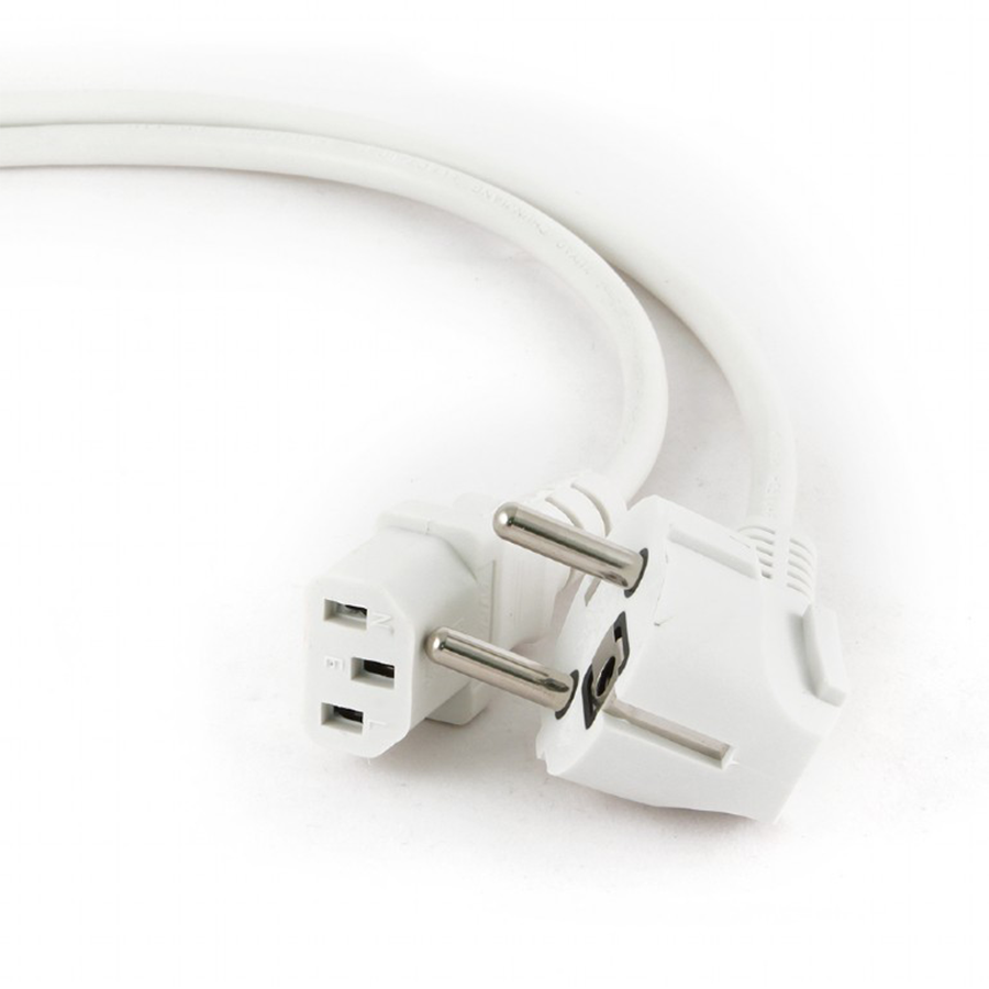 Napojni kabl, PC-186W-VDE, white GEMBIRD, 1,8m