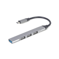 Picture of USB HUB GEMBIRD 4-port Type-C GEMBIRD (USB3 x 1 port, USB2 x 3 ports), silver, UHB-CM-U3P1U2P3-03