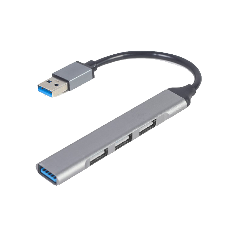 USB HUB 4-port USB hub (USB3 x 1 port, USB2 x 3 ports), silver GEMBIRD UHB-U3P1U2P3-02