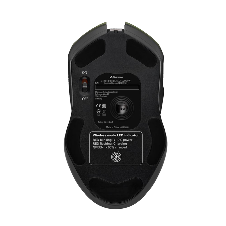 Miš wireless SHARKOON gaming Skiller SGM30W Black