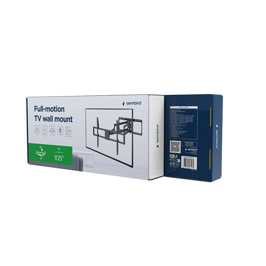 Zidni nosač GEMBIRD WM-105ST-01, Full-motion TV wall mount, 50" - 105""