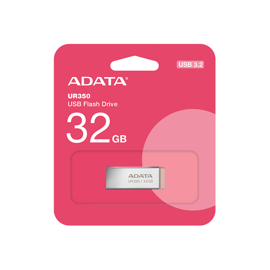 USB Memory stick Adata USB 32GB UR350 3.2 Smeđi Metal Style 100Mbps UR350-32G-RSR/BG