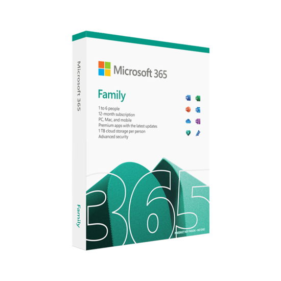 Picture of FPP Microsoft Office 365 Family Retail ENG Sub 1Y, EP2-32329