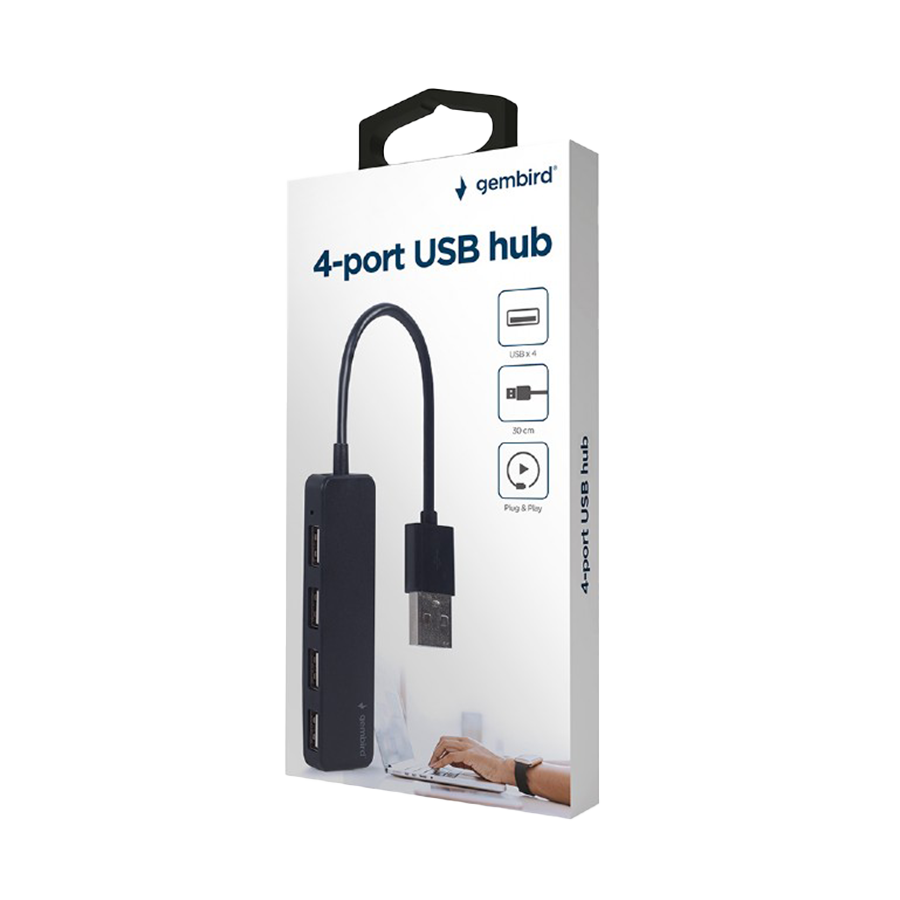 USB HUB GEMBIRD 4 port USB 2.0 UHB-U2P4-06