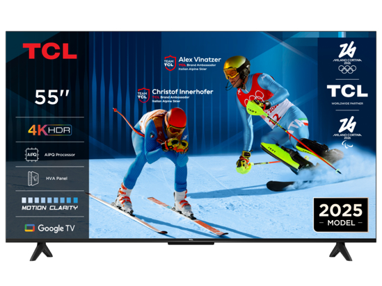 Picture of TCL 55"P61K 4K TV (55V6C)Google OS; HDR10 HVA PanelMotion Clarity; Dolby Audio; ( 55P61K ) 