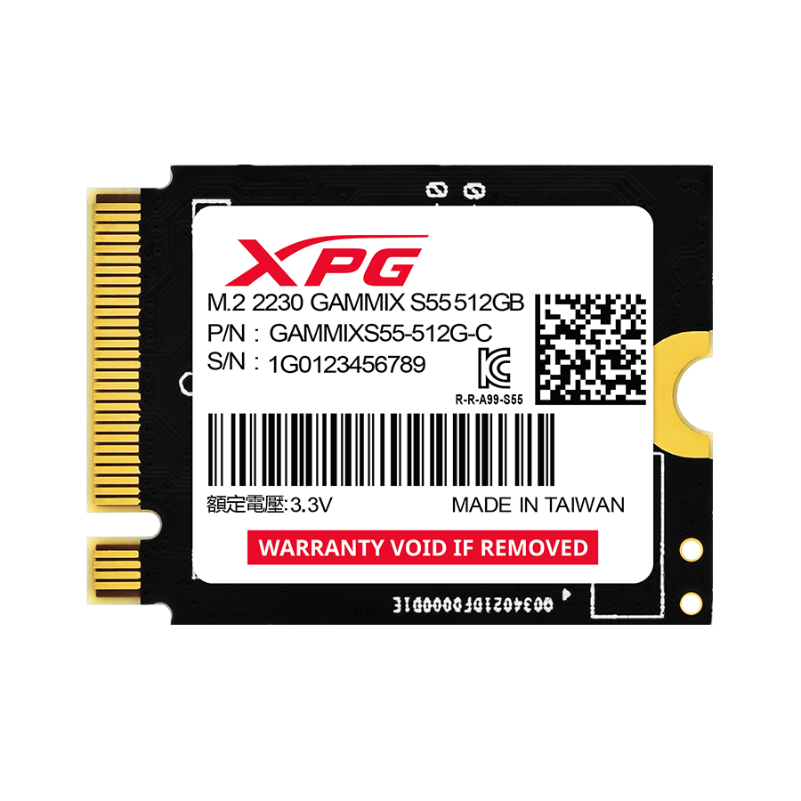 SSD ADATA XPG 512GB PCIE 2230 GEN 4 SGAMMIXS55-512G-C 5000/3800Mbps + RISER Adapter SSD M.2 2230 na 2280