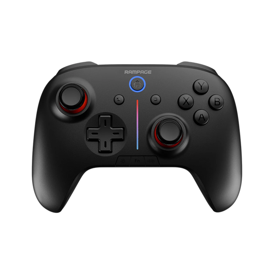 Picture of Game Pad gaming RAMPAGE HYDRA Black bluetooth wireles 2.4 GHz PC Gamepad RGB Joypad, 41047