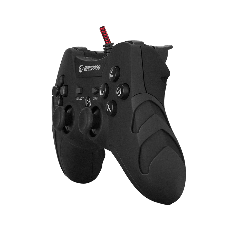 Game Pad gaming RAMPAGE Pulse Wave PS3/PC X INPUT Siyah USB 1.8m Joypad, 40718