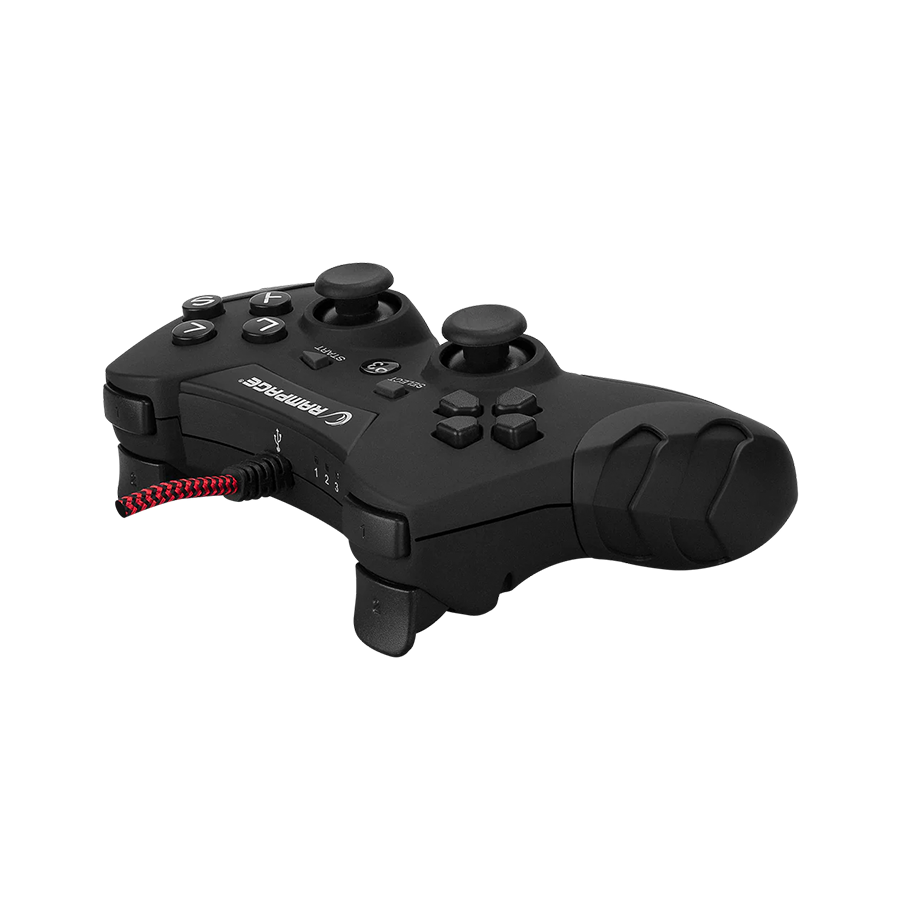 Game Pad gaming RAMPAGE Pulse Wave PS3/PC X INPUT Siyah USB 1.8m Joypad, 40718