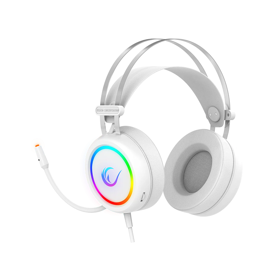 Slušalice sa mikrofonom gaming RAMPAGE STORMY White USB 7.1 Surround Gaming Headset Mic, 37929