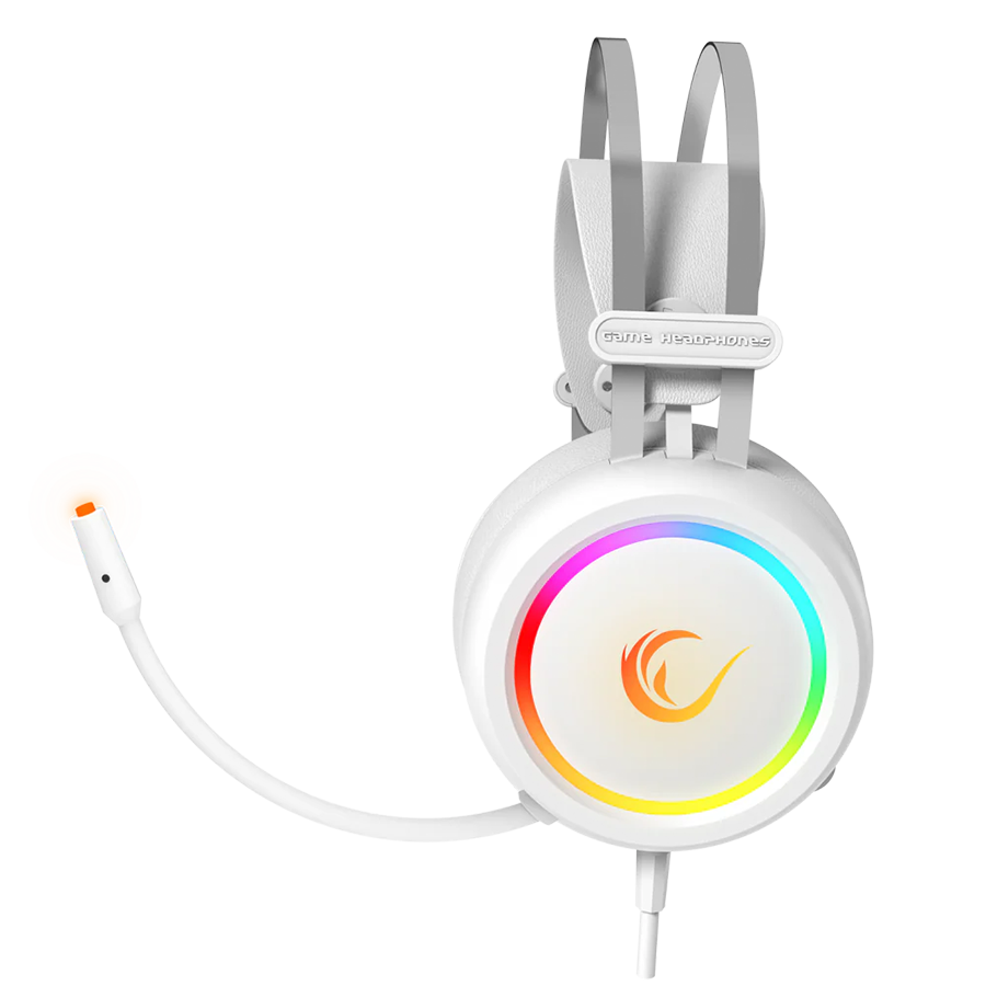 Slušalice sa mikrofonom gaming RAMPAGE STORMY White USB 7.1 Surround Gaming Headset Mic, 37929