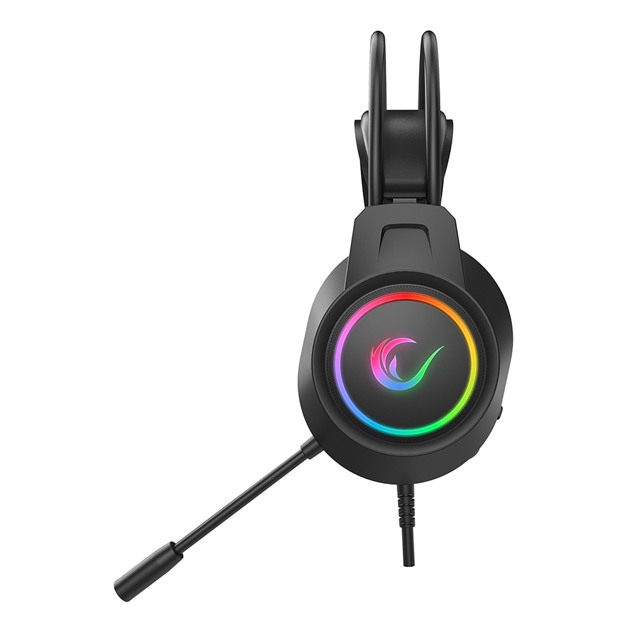 Slušalice sa mikrofonom gaming RAMPAGE RM-K55 Kipchak Black RGB Led 7.1 Gaming Headset with Microphone, 42659
