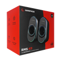 Picture of Zvučnici 2.0 gaming RAMPAGE RMS-X3 2.0 6W Bluetooth Enabled Black Multimedia RGB Lighted Gaming USB Speaker, 39543