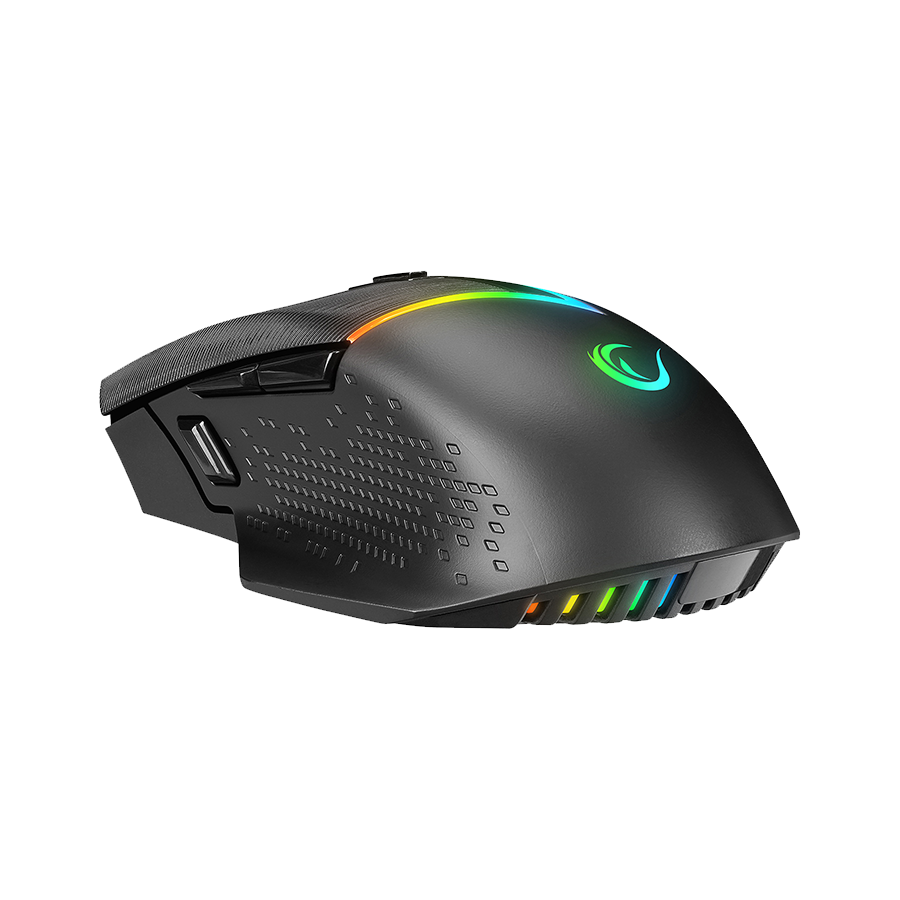 Miš gaming RAMPAGE DROP M3 V2 24000 DPI 3311 Sensor Black RGB Rechargeable Wireless 80 Million Huano Switch Gaming Mouse, 42561