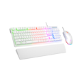 Picture of Tastatura + miš gaming RAMPAGE KM-RX7 Fortuna V2 Rainbow Lighting USB White Gaming Combo Us Layout English Gaming Keyboard 12800 DPI Mouse, 42578