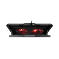 Picture of Postolje za notebook gaming Rampage AD-RC12 GAMEZONE Black 2 Fan 2 USB RGB Illuminated 15"-17" Notebook Cooler Stand, 36323
