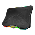 Picture of Postolje za notebook gaming Rampage AD-RC8 SHOWY Black 180mm Fan 15-17" RGB Light Notebook Cooling Stand, 33450