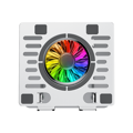 Picture of Postolje za notebook riser stand preklopivi rotirajuci, Addison AD-RC35 Adjustable Metal Laptop Stand with 360 Degree Rotating Fan and RGB Light, 3963