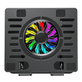 Picture of Postolje za notebook riser stand preklopivi rotirajuci, Addison AD-RC36 Steely 360 Degree Fan Fan Fan RGB Light Adjustable Black Metal 42029