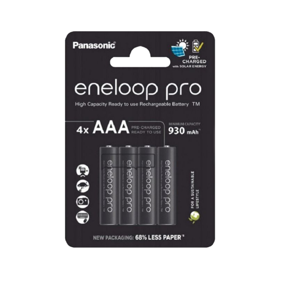 Picture of PANASONIC punjive baterije eneloop Pro AAA/4B 4 kom. (BK-4HCDE/4CP)