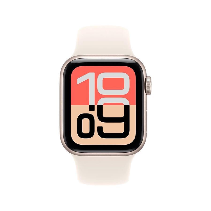 Apple Watch SE 3 40mm Aluminum Case with Starlight Sport Band – S/M - MEH34