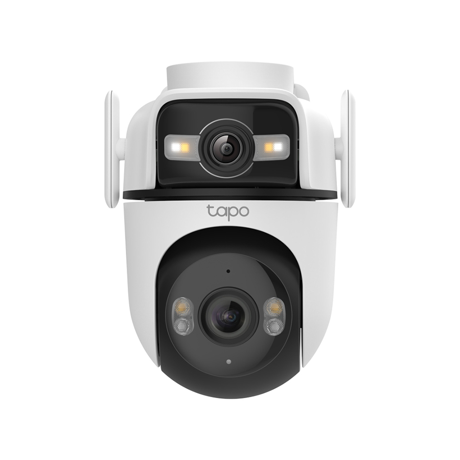TP-Link Tapo C545D Outdoor Dual Lens Pan/Tilt Security Camera, 2K (2304x1296) and 2K (2304x1296), 2.4 GHz, 1 x Ethernet Port, TAPO-C545D