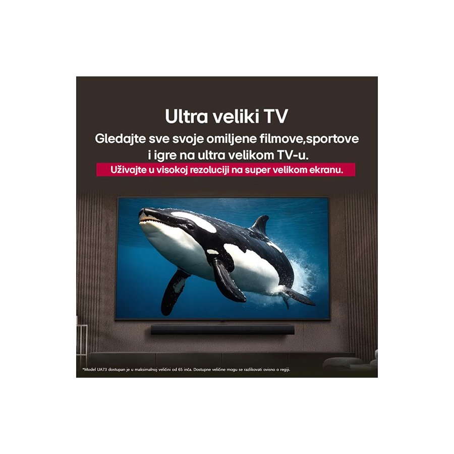 LG TV LED 50UA73003LA 4K Ultra HD, Smart TV, WebOS, HDR10 Pro, ?7 AI procesor 4K Gen8,