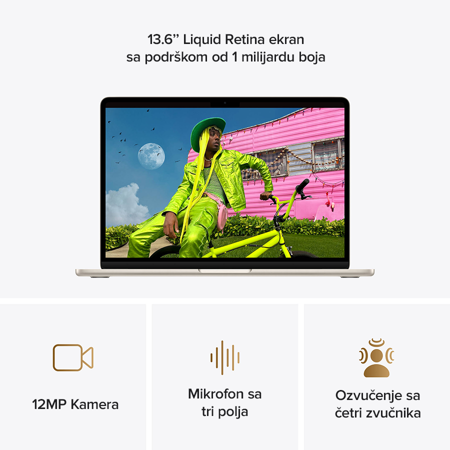 Apple MacBook Air 13.6" M5 16GB 512GB SSD Starlight MDHA4LL/A