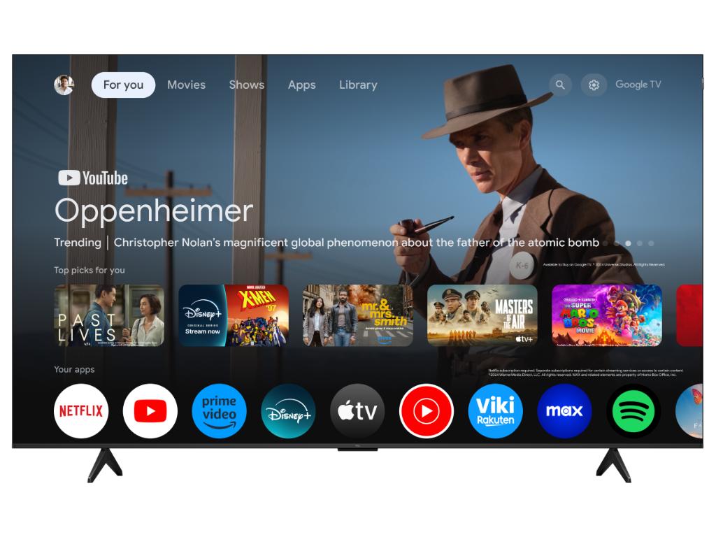 TCL 85"P7K 4K QLED TV 60HzGoogle TV; HDR multi-format;HVA Panel; Game Master; Dolby Atmos; ( 85P7K )