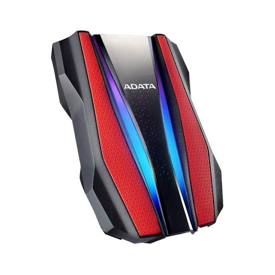 Picture of EXT.HDD 2TB ADATA HD770G USB 3.2/2.5" 5400rpm 8MB/RGB stripes triple layer protetction/RED AHD770G-2TU32G1-CRD