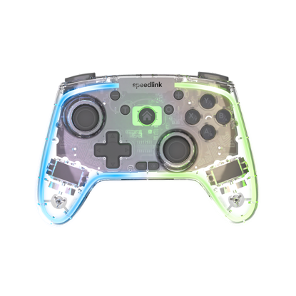 Game Pad SPEEDLINK RAIT NX RGB Gamepad - Wireless/Wired, PC/Android/Switch OLED/Lite, clear transparent, SL-650115-CR