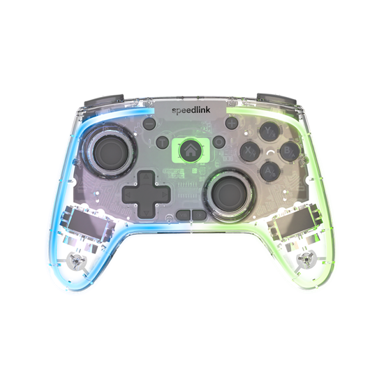 Picture of Game Pad SPEEDLINK RAIT NX RGB Gamepad - Wireless/Wired, PC/Android/Switch OLED/Lite, clear transparent, SL-650115-CR