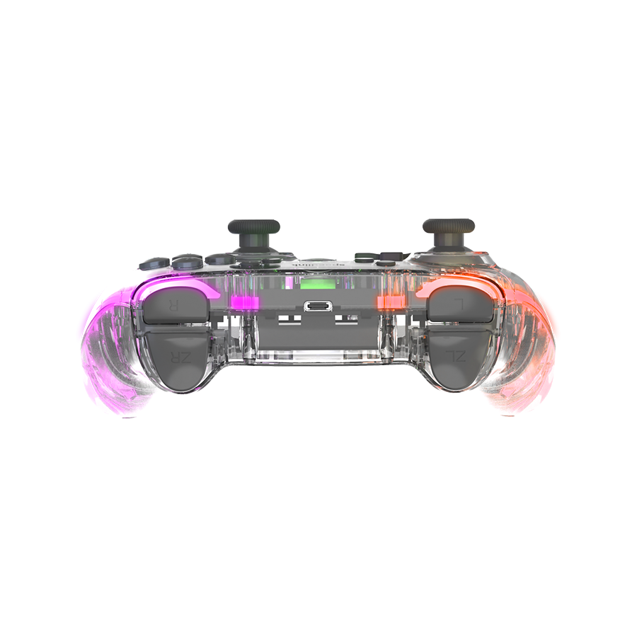 Game Pad SPEEDLINK RAIT NX RGB Gamepad - Wireless/Wired, PC/Android/Switch OLED/Lite, clear transparent, SL-650115-CR